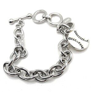 Cookie Lee Baseball Charm Bracelet - 11843